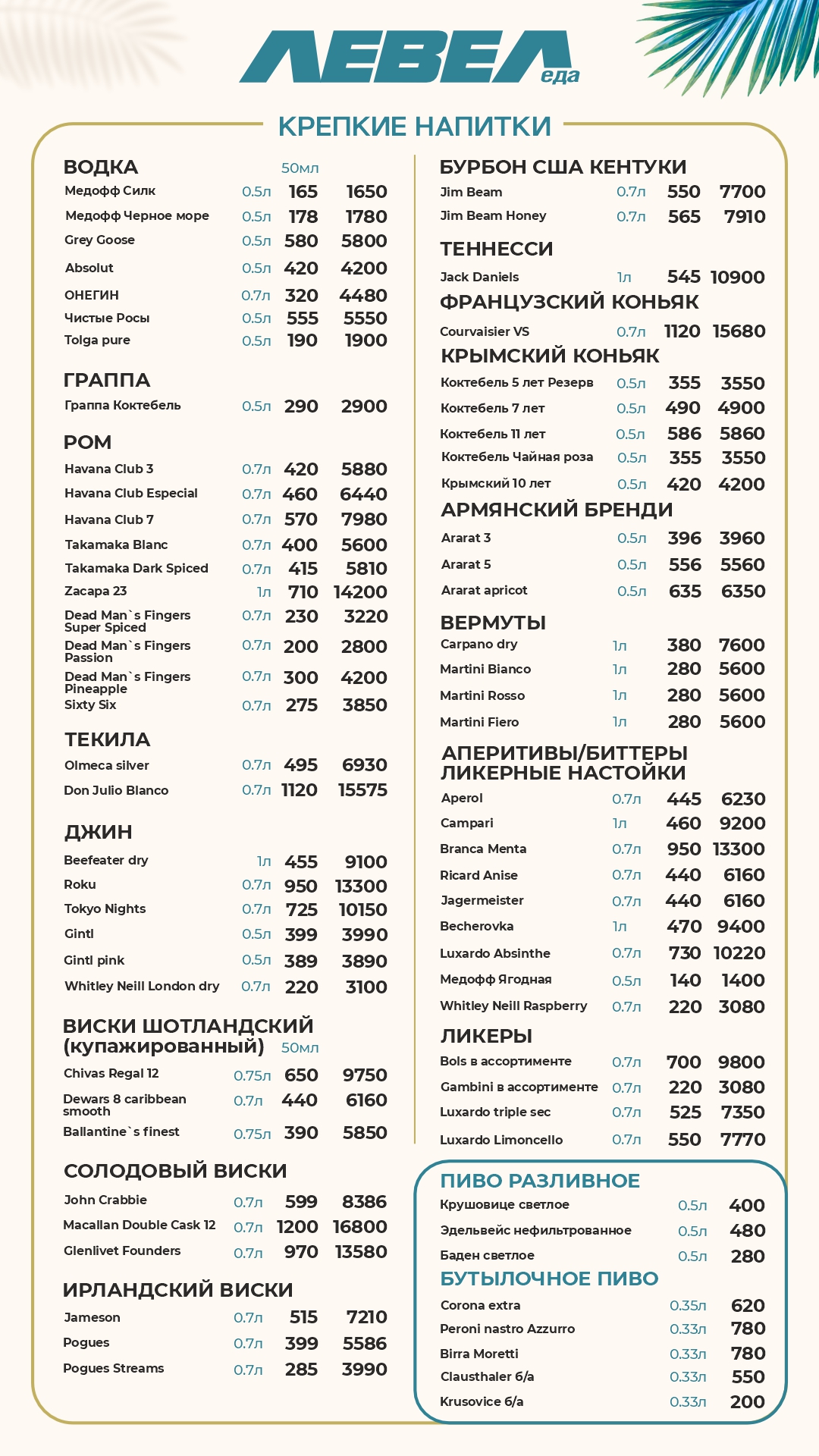 Меню LEVEL CUP - страница 6